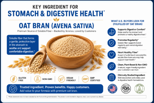 FloraNew Apple Pectin Powder ingredient label — stomach and digestive health