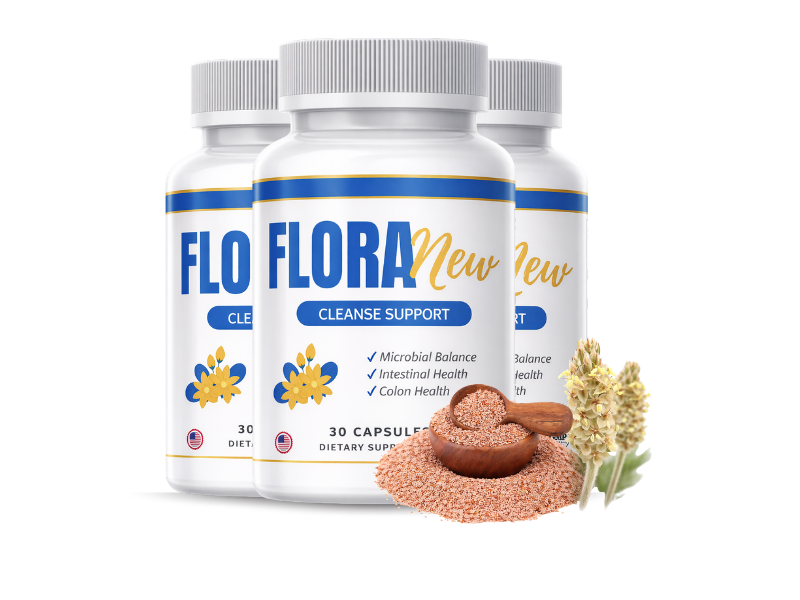 FloraNew Cleanse Support — 3-bottle supply