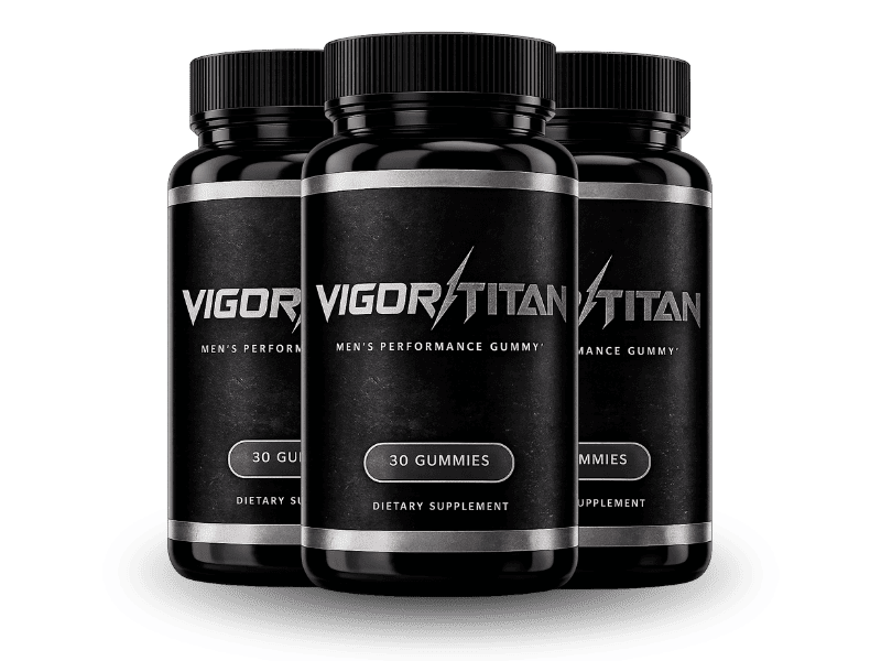 VIGORtitan Gummies product — 3 bottle supply