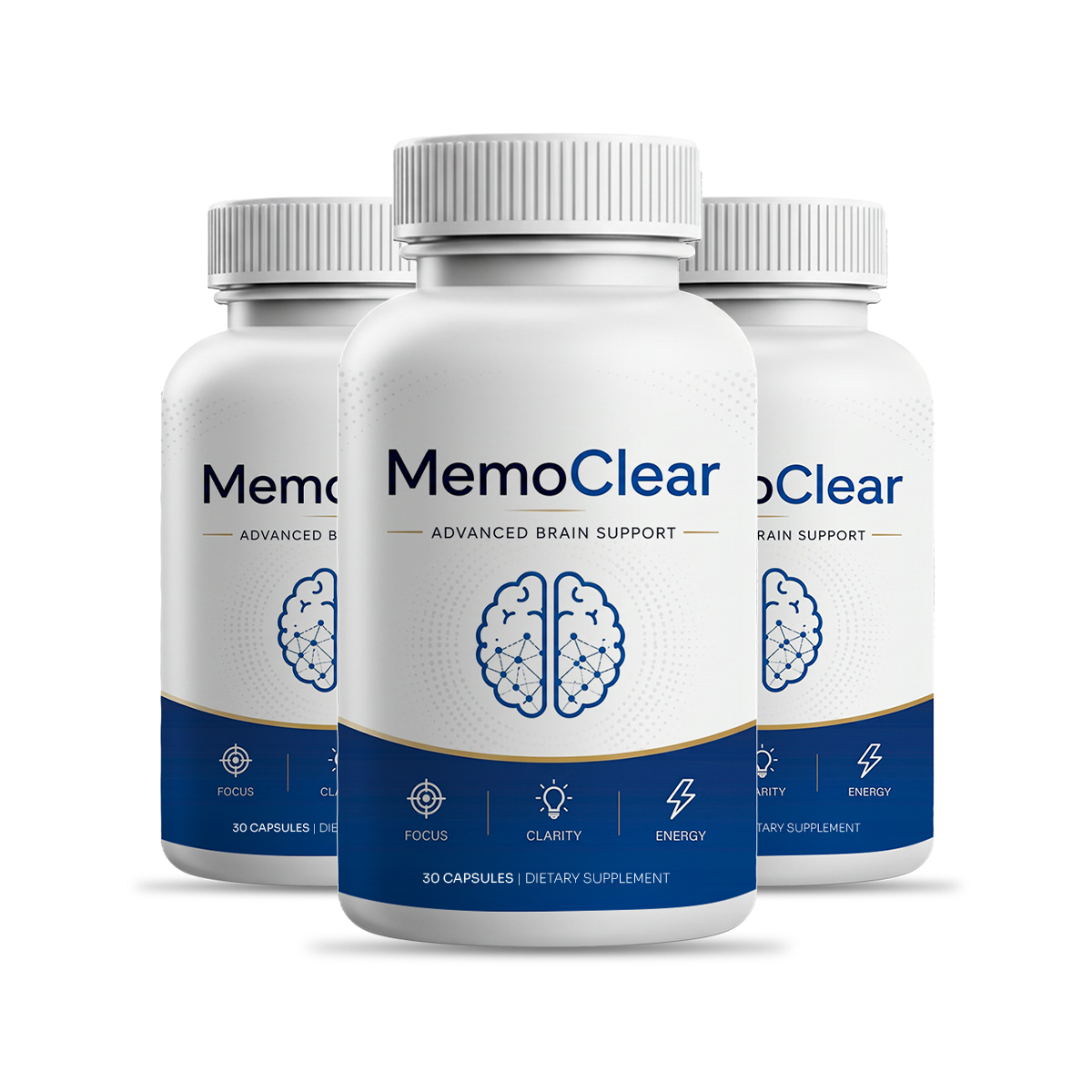 MemoClear three-bottle package
