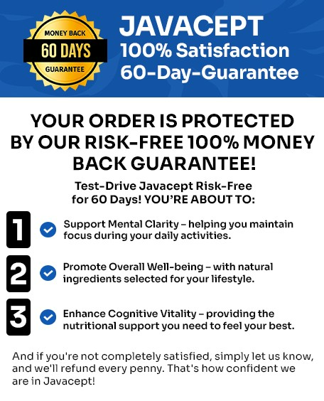 Javacept — 60-day money-back guarantee cognitive support supplement