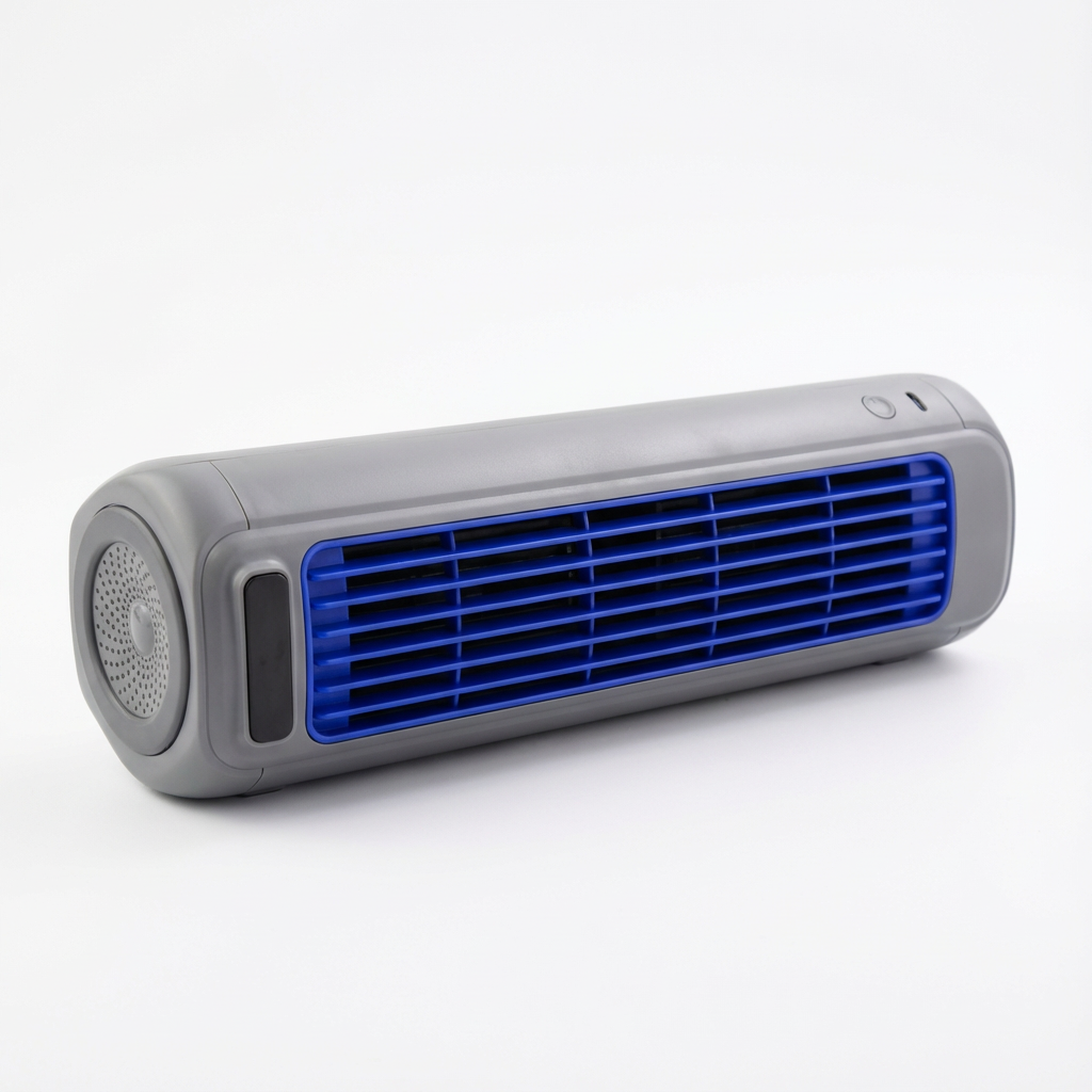 Froza Portable AC Cooler placed on a desk in a modern room